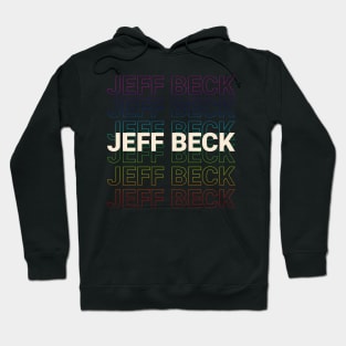 Jeff Beck Kinetic Typography Style Hoodie